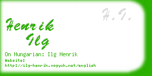 henrik ilg business card
